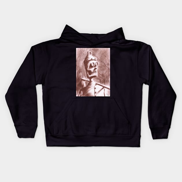 Tin Man Kids Hoodie by EderArt